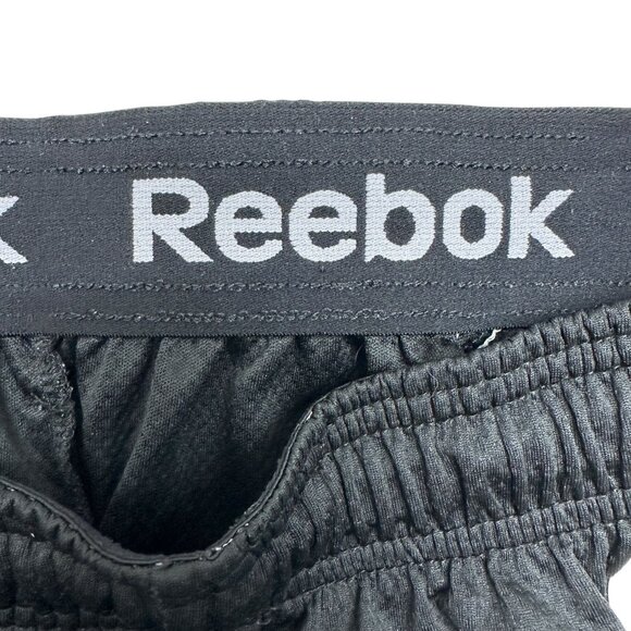 Reebok Athletic Shorts Mens M With Drawstring Waist Black Gray Basketball - Picture 6 of 8